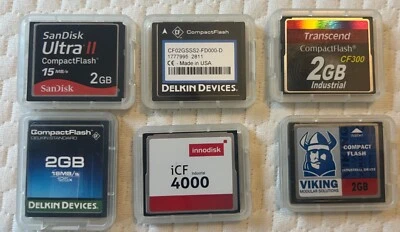 Set Of 2 -2.0GB CF Compact Flash Memory Cards - Image 1 of 3
