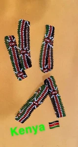 1 Stück Kenia Flagge Perlen Armbänder - Bild 1 von 1