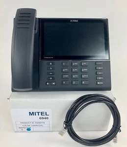 Mitel MiVoice 6940 Phone (50006770) Gigabit IP -w/ Wireless Handset- Refurbished - Picture 1 of 7