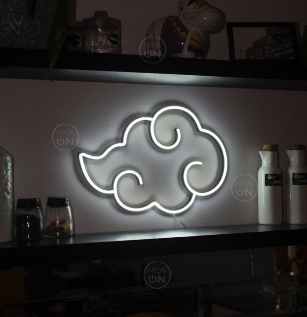 Personalizado neon sign akatsuki nuvem logotipo anime led luz