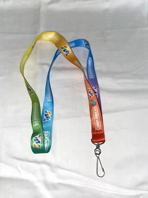 NEW Official NFL Washington Commanders Logo Pride Rainbow Lanyard Keyring - Image 1 of 4