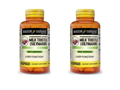 Cardo Mariano Silimarina Natural Mason Cardo Mariano Silimarina 120 Cápsulas 2 Piezas Foto 1 de 3