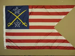 1a División de Caballería Manilón 1863 Interior Exterior Histórico Teñido Nailon Bandera 3'x5' - Imagen 1 de 2