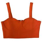 Coast Scuba Bustier Crop Top UK 14 Sleeveless Coral Zip Up NEW With Tags