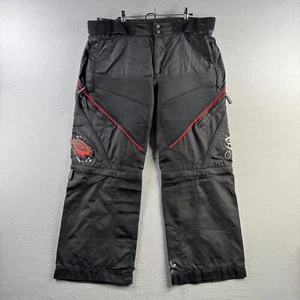 Oneal Motocross Pants Mens 38 Black A-10 Baggy Convertible Zip Off - Foto 1 di 20