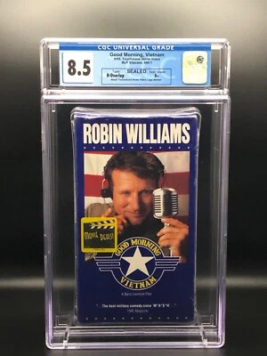 Good Morning Vietnam (1987) - 1990 VHS - CGC 8.5 - SEALED Grade A+ - Image 1 of 4