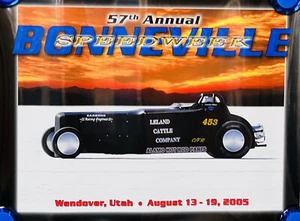 57th Annual Speed Week Bonneville, Wendover Utah 2005 poster 11” x 14” Hot Rod - Picture 1 of 2