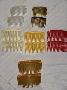 Pettini per capelli donna vintage vari colori e taglie 6 paia - Foto 1 di 8
