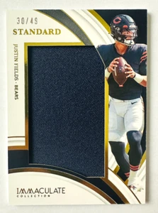 2022 Panini Immaculate Justin Fields JUMBO Jersey Card Standard SP #/49 Bears! - Picture 1 of 3
