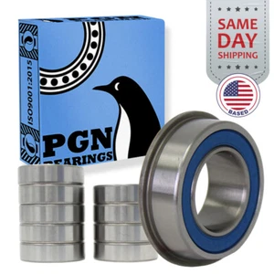 (10) 5/8" x 1-3/8" Flanged Ball Bearing - Lawnmower Carts Hand Trucks Wheels - Picture 1 of 10