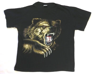 Camiseta Angry Bear Vintage Años 90 Estampado Animal Siniestro Sueño Caribeño Foto 1 de 4