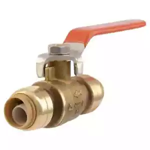 SharkBite 1/2 in. Brass Push-to-Connect Ball Valve - Picture 1 of 5