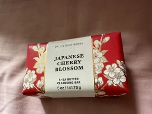 BATH & BODY WORKS SHEA BUTTER CLEANSING BAR SOAP - JAPANESE CHERRY BLOSSOM New - Picture 1 of 1