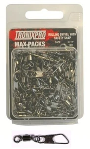 Tronix Pro Max Pack Rolling Swivel With Safety Snap Size 2 or 1/0 - Picture 1 of 1