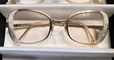Vintage Art Craft Eyeglasses Glasses Gold Silver Frame ONLY, 50/20/140 Excellent - Image 1 of 4