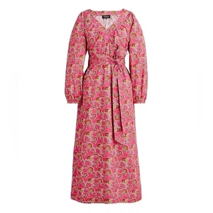 NWT J.Crew Collection Sz S Cotton Poplin Dress Shift in Ratti® Pink Blooms Print - Picture 1 of 21