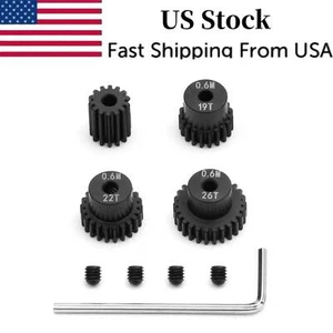 US 14/19/22/26T RC Motor Gear for MJX Hyper Go 1/14 14301 14303 1/16 16208 16210 - Picture 1 of 9