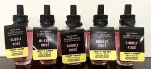 Bath & Body Works LOT OF 5 BUBBLY ROSE Wallflower Fragrance Refill Bulbs NEW - Picture 1 of 3