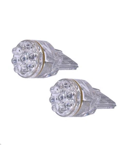 x2 7443LL 15 LED SMDs Color: White Fit Halogen Park Parking Light Bulbs Z449 - Picture 1 of 10