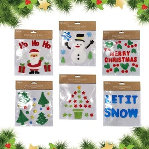 Believe Christmas Window Gel Stickers Reusable Xmas Decoration - Picture 1 of 7