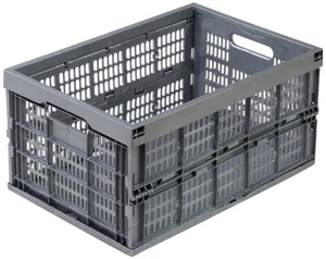 Faltbox Klappbox Einkaufsbox Stapelbox 41 Liter BxTxH: 52,5 x 35,5 x 26,5 cm - Bild 1 von 2