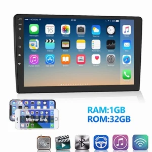 Android 13 GPS Navi WiFi 9 Doppel 2 DIN Touchscreen Autoradio Radio Spiegel Link - Bild 1 von 22
