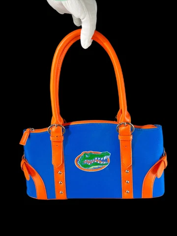 Licensed Sandol University Of FLORIDA GATORS Handbag Purse Blue & Orange Cover