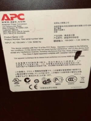 APC AP5017 17" Rack LCD Monitor Keyboard Mouse - Image 1 of 4