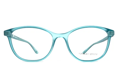 Giorgio Armani 眼镜框 AR7116 5528 哑光浅蓝色全边 52-17-140 — 第 1/4 张图片