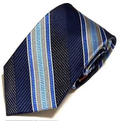 Corbata Birmania Bibas Repp NUEVA Regimiento Dapper Preppy Afilada Elegancia Estilo Academia Foto 1 de 4