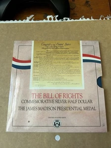 1993 US James Madison Father of Bill of Rights Half Dollar Silver Coin - Picture 1 of 5