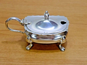 William Suckling Regis Plate N220 E.P.N.S. Silver Plated 4-Toed Lidded Condiment - Picture 1 of 9