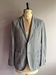 Blazer Montedoro más lento para hombre talla UK 40 IT 50 gris algodón Ramie Chore chaqueta - Imagen 1 de 18