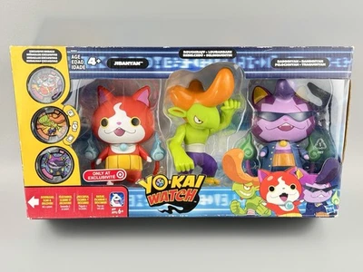 Reloj Yo-Kai Jibanyan Roughraff Baddinyan Paquete de 3 y Medallas (Exclusivo de Objetivo) NUEVO Foto 1 de 4