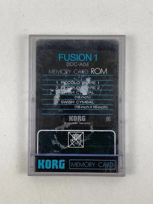 KORG DDC-A04 Fusion 1 Card ROM for DDD-1, DDD-5 Drum Machine - Image 1 of 3