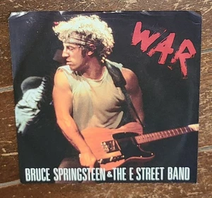 War/Merry Christmas Baby by Bruce Springsteen (45 RPM, 1986, Columbia) - Picture 1 of 3