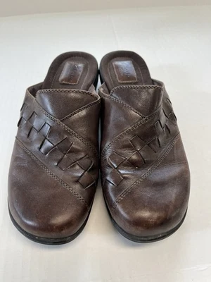 Clark’s Artisan Mujer Talla 9.5M Cuero Marrón Zuecos Sin Cordones Zapatos Mules Foto 1 de 4