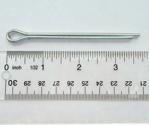 Cotter Split Pin ~ 1/4 inch x 3 inch ~ Extra Long ~ Zinc Plated - Picture 1 of 5
