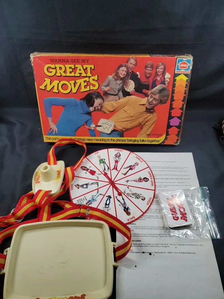 Wanna See My Great Moves Hasbro Boardgame 1978 Vintage Rare Party Game Retro - Image 1 of 4