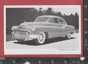 E884 Modell 43 Buick Sonderwagen 50er Jahre Postkarte Automobil Limousine Lansing Michigan - Bild 1 von 2