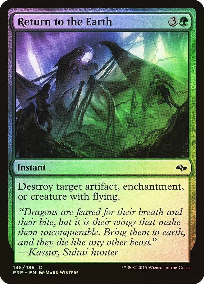 MTG FOIL Return to the Earth  - Fate Reforged #135 - Image 1 of 1