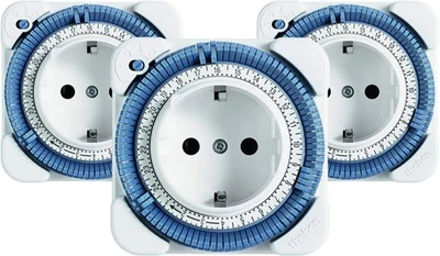 Analoge Steckdosen-Zeitschaltuhr theben timer 26, Tagesprogramm, 3er Pack - Bild 1 von 4