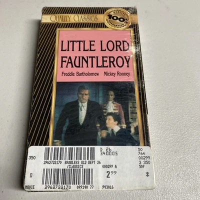 New VHS Tape (1936 Film) Little Lord Fauntleroy • Black & White • Mickey Rooney Foto 1 de 2