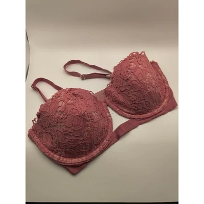 Victoria's Secret очень сексуальный с подкладкой балконет бюстгальтер 34D розовое кружево - Изображение 1 из 3