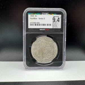 Morgan Silber Dollar 1903 MS9.4 oder MS64 Vaultbox Ser. 5 NGC-X 1 $ - Bild 1 von 6