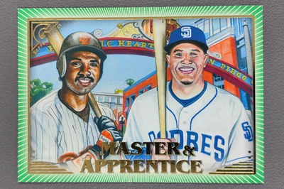 2019 Topps Gallery Tony Gwynn Manny Machado Master & Apprentice Green /250 - Image 1 of 4