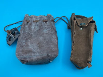 Lote de 2 bolsas de cuero vintage para cámaras pequeñas o accesorios, Ansco, 7"" de largo Foto 1 de 4