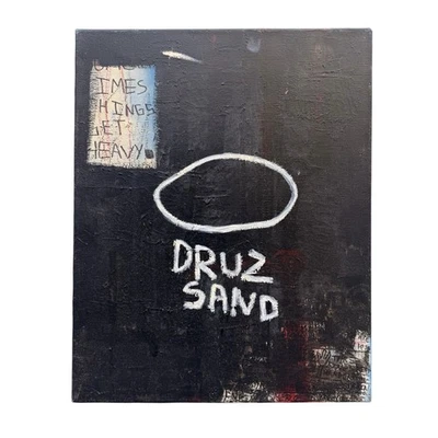 Jean Michel Basquiat Estilo Pintura Sobre Lienzo 20” X 16” Septiembre 2005 Germ Foto 1 de 4