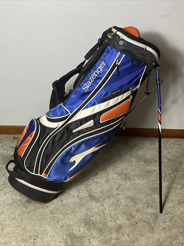 Slazenger Golf 6 Way Carry Cart Bag Retro 6 Pocket Insulated Pocket - Image 1 of 4