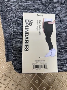 2 Pairs Sueded Leggings Size S/M Ankle Length High Rise Grey Space Dye  - Picture 1 of 4